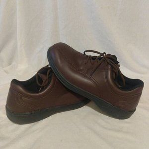 ORTHOFEET Gramercy Men's Size 11 4E XWide Brown Leather Lace Up Oxford Shoes 467